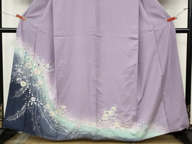 平和屋着物●訪問着　辻が花　絞り　暈し染め　正絹　逸品　CABK8263ut
