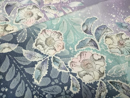 平和屋着物●訪問着　辻が花　絞り　暈し染め　正絹　逸品　CABK8263ut