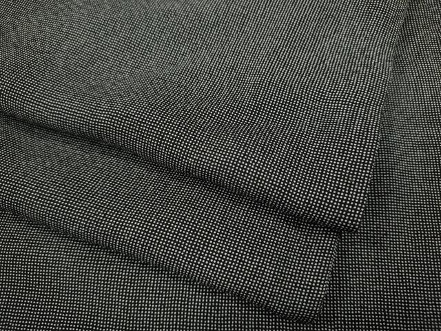 平和屋着物●江戸小紋　角通し　黒地　正絹　逸品　CABK8264ut