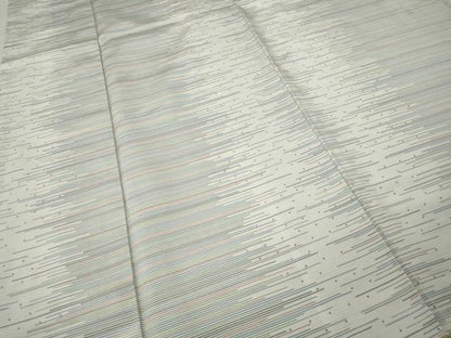 平和屋着物●上質な紬　横段霞文　正絹　逸品　CABK8270ut