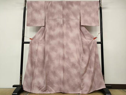 平和屋着物●上質な小紋　墨流し地紋　暈し染め　三越扱い　正絹　逸品　CABK8282ut