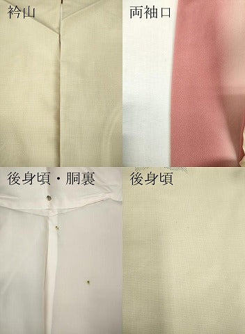平和屋着物●本場大島紬　白大島　9マルキ　枝花文　正絹　逸品　CABK8289ut
