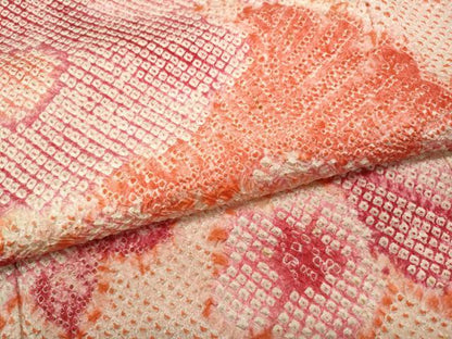平和屋着物●豪華振袖　総絞り　松花文　正絹　逸品　CABK8292ut