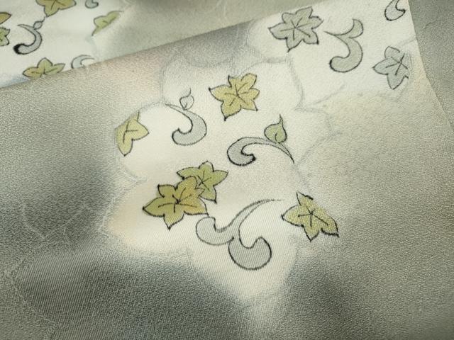 平和屋着物●上質な小紋　唐草文　地紋起こし　暈し染め　正絹　逸品　CABK8302ut