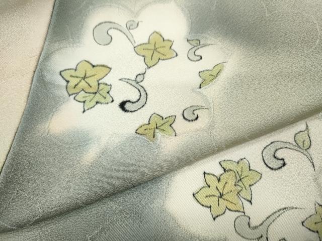 平和屋着物●上質な小紋　唐草文　地紋起こし　暈し染め　正絹　逸品　CABK8302ut
