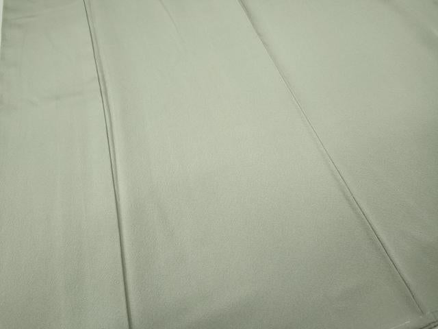 平和屋着物●上質な色無地　柳鼠色　正絹　逸品　CABK8310ut