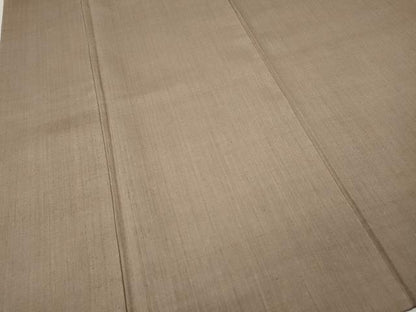 平和屋着物●結城紬　白茶色　正絹　逸品　CABK8314ut