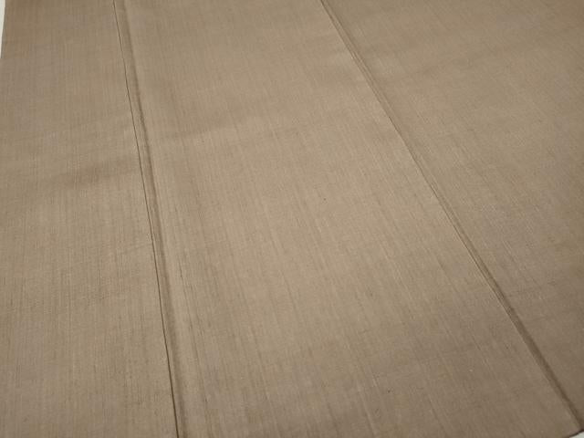 平和屋着物●結城紬　白茶色　正絹　逸品　CABK8314ut
