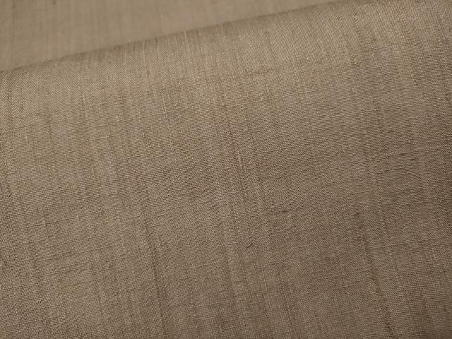 平和屋着物●結城紬　白茶色　正絹　逸品　CABK8314ut