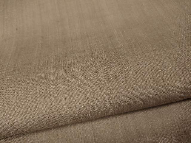 平和屋着物●結城紬　白茶色　正絹　逸品　CABK8314ut
