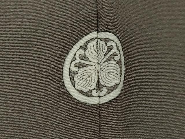 平和屋着物●上質な色無地　茶鼠色　正絹　逸品　CABK8328ut
