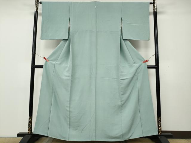 平和屋着物●上質な色無地　浅縹色　正絹　逸品　CABK8331ut