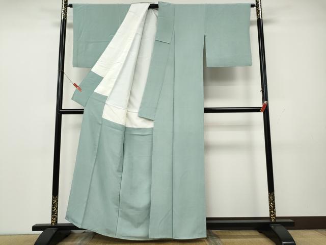 平和屋着物●上質な色無地　浅縹色　正絹　逸品　CABK8331ut