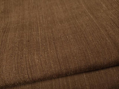 平和屋着物●上質な紬　枯茶色　正絹　逸品　CABK8340ut