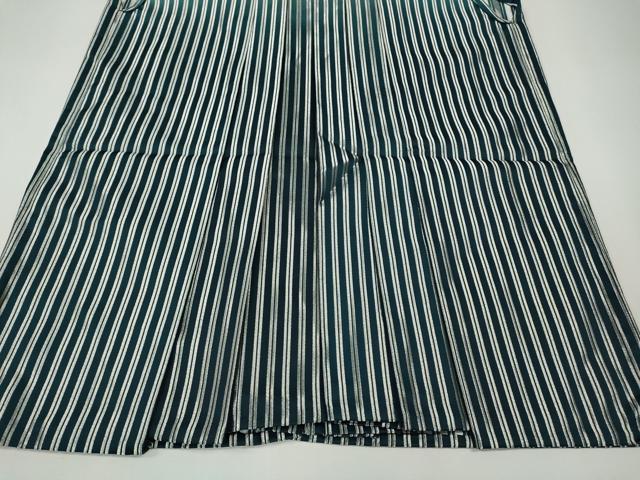 平和屋着物●男性　行灯袴　縞　暈し染め　銀糸　CABK8348ut