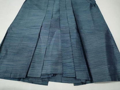 平和屋着物●男性　馬乗り袴　横段霞文　正絹　逸品　CABK8350ut