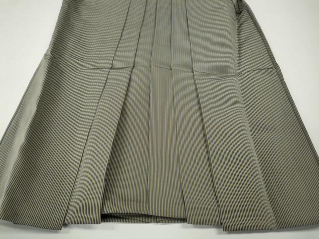 平和屋着物●男性　行灯袴　縞　正絹　逸品　CABK8351ut