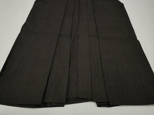 平和屋着物●男性　行灯袴　紬地　霞文　正絹　逸品　CABK8353ut