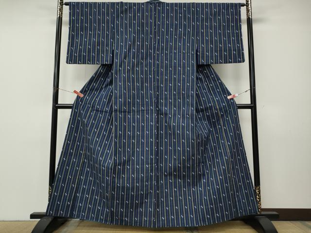 平和屋着物●上質な紬　吉祥間道　正絹　逸品　CABK8357ut