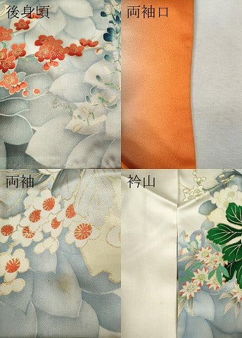 平和屋着物●豪華振袖　草花尽くし　金銀彩　正絹　逸品　CABK8360ut