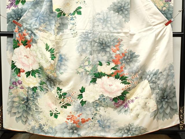 平和屋着物●豪華振袖　草花尽くし　金銀彩　正絹　逸品　CABK8360ut