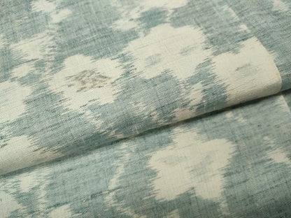 平和屋着物●小千谷紬　枝花文　正絹　逸品　CABK8369ut