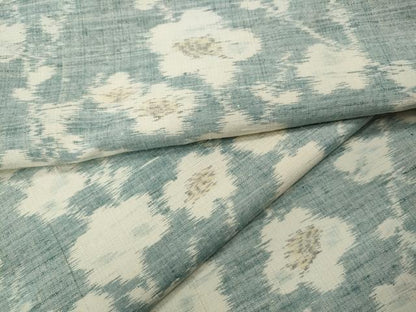 平和屋着物●小千谷紬　枝花文　正絹　逸品　CABK8369ut