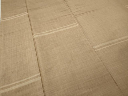 平和屋着物●上質な紬　横段文　正絹　逸品　CABK8372ut