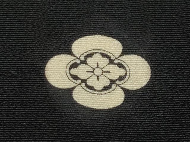 平和屋着物●豪華黒留袖　友禅　作家物　流水草花文　暈し染め　正絹　逸品　CABK8373ut