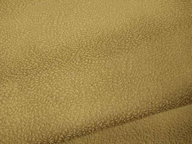 平和屋着物●上質な色無地　舞葉地紋　飴色　正絹　逸品　CABK8374ut
