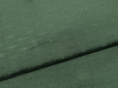 平和屋着物●上質な色無地　雪芝花地紋　薄青色　正絹　逸品　CABK8376ut
