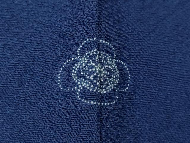 平和屋着物●上質な色無地　紺色　正絹　逸品　CABK8377ut