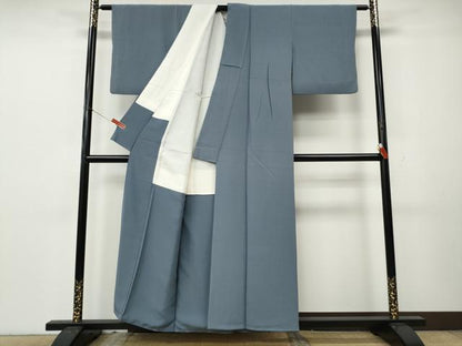 平和屋着物●上質な色無地　薄花色　正絹　逸品　CABK8378ut