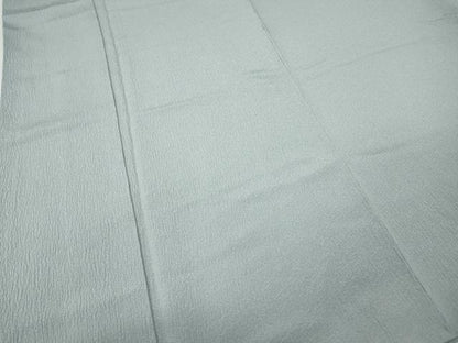 平和屋着物●染色作家　安達華生監修　色無地　霞地紋　秘色色　正絹　逸品　CABK8381ut
