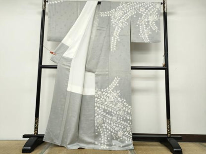 平和屋着物●訪問着　辻が花　絞り　正絹　逸品　CABK8386ut