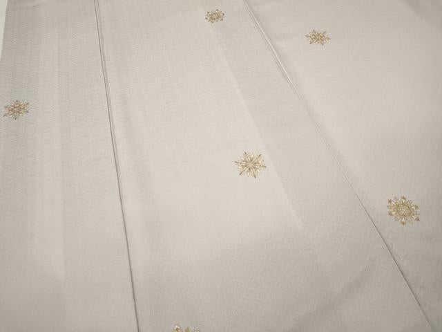 平和屋着物●上質な小紋　雪花文　金彩　さが美扱い　正絹　逸品　CABK8388ut