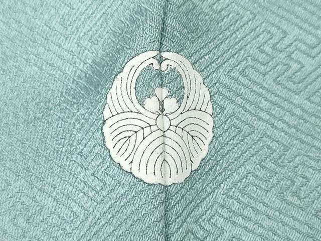 平和屋着物●中国三大刺繍　スワトウ刺繍　汕頭刺繍　訪問着　雪輪立波花文　暈し染め　金彩　正絹　逸品　CABK8390ut
