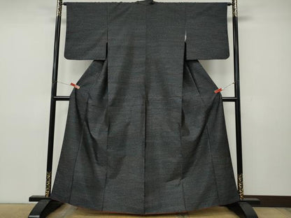 平和屋着物●本場大島紬　やたら織　残糸織　霞文　正絹　逸品　CABK8395ut
