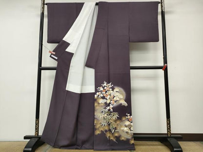 平和屋着物●豪華色留袖　作家物　駒刺繍　松竹梅　暈し染め　金彩　反端付き　正絹　逸品　CABK8398ut
