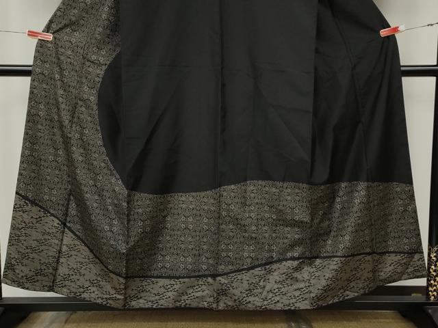 平和屋着物●訪問着　本場縞大島紬　吉祥草花文　正絹　逸品　CABK8399ut