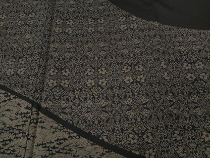 平和屋着物●訪問着　本場縞大島紬　吉祥草花文　正絹　逸品　CABK8399ut
