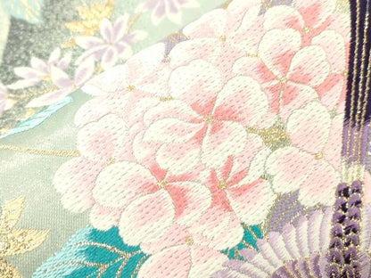 平和屋着物●六通柄袋帯　唐織　董風飛翔　金糸　正絹　逸品　CABK8422dy