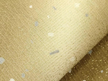 平和屋着物●九寸名古屋帯　霞文　金通し地　正絹　逸品　CABK8439dy