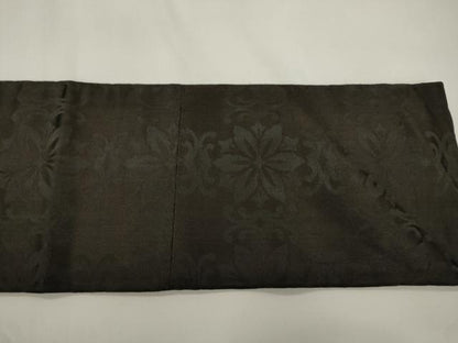 平和屋着物●アンティーク　大正ロマン　九寸名古屋帯　幾何学花文　黒地　金彩　正絹　逸品　CABK8448dy