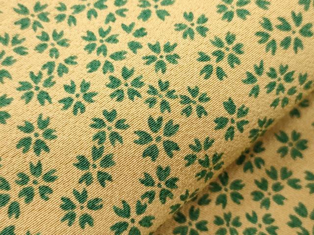 平和屋着物●九寸名古屋帯　矢羽花文　金彩　正絹　逸品　CABK8451dy