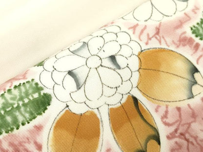 平和屋着物●塩瀬　九寸開き名古屋帯　辻が花　正絹　逸品　CABK8454dy