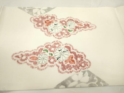 平和屋着物●塩瀬　九寸開き名古屋帯　辻が花　正絹　逸品　CABK8454dy