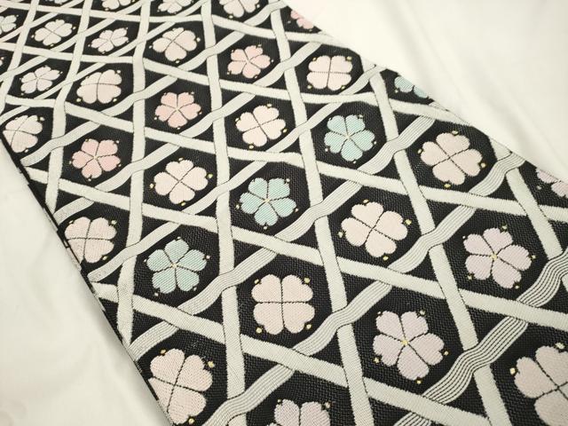 平和屋着物●全通柄袋帯　金華山　桜幸福紋　金糸　正絹　逸品　CABK8472dy