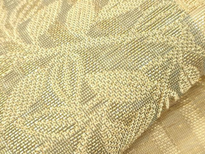 平和屋着物＊老舗織元　泰生織物　夏物　太鼓柄袋帯　花鳥文　金糸　正絹　逸品　CABK8474dy