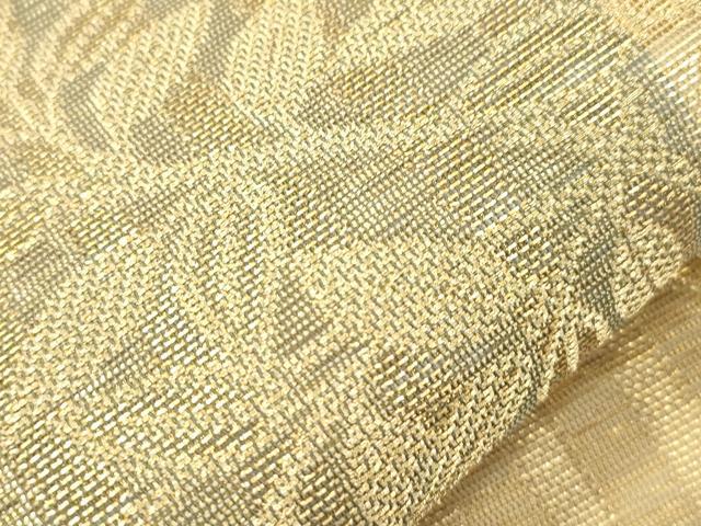 平和屋着物＊老舗織元　泰生織物　夏物　太鼓柄袋帯　花鳥文　金糸　正絹　逸品　CABK8474dy